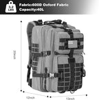 Hannibal Tactical MOLLE Assault Backpack, Tactical Backpack Military Army - Image 2