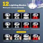 MIOISY Rechargeable Headlamp, High Lumen Bright 5 LED Head Lamp - Image 3