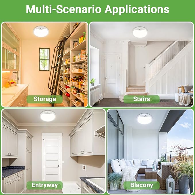 zemty 9inch Motion Sensor Ceiling Lights Wired, 18W 1800lm 3CCT/3 Mode/30-120s - Image 7