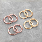 Gkeygo Key Ring Clip, 4/5 Inch Keychain Rings, 8 Pack Round Carabiner Clip - Image 7