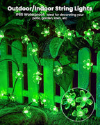 Brightown 60 LED Flower Solar Lights String Outdoor Waterproof Fairy Lights - Image 4