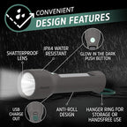 Energizer S-600 LED Flashlight Rechargeable Solar and AA Battery Power Options - Image 5