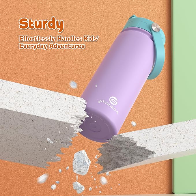 18oz Kids Water Bottle, Insulated Water Bottles - Image 6
