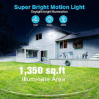 Olafus 100W LED Security Light Motion Sensor Outdoor Light, 2 Pack Motion Flood - Image 5