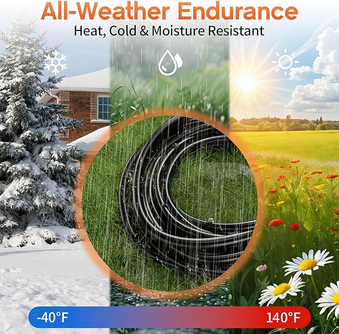 100 ft 12 Gauge Heavy Duty 3 Outlet Extension Cord Splitter - Image 6