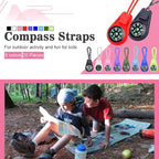 Mini Compass for Kids Compass Keychain，Button Compass Bulk kit，Paracord Hiking - Image 2