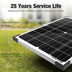 SOLPERK 25W 12V Solar Battery Charger, Waterpoof Solar Panel Kit - Image 2