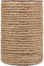 Tenn Well 6mm Jute Rope, 164 Feet Strong and Thick Twine Rope by TennWell