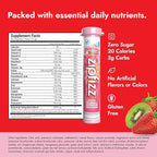 Zipfizz Daily Energy Drink Powder, Strawberry Kiwi, 20 Pack | 3-in-1 Sustained - Image 2