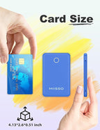 miisso 6000mah Ultra Slim Built in Cables Power Bank, Card Size Built in USB C - Image 2