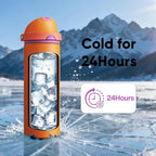 Insulated Water Bottle with Straw - Image 7