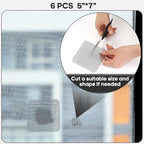 Secopad 5" x 7" Black/Grey Screen Repair Kit, Strong Adhesive Fiberglass Mesh - Image 4