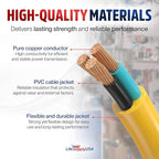 6ft Outdoor/Indoor Extension Cord 10/3 Gauge Ultra Heavy Duty 3 Prong SJTW - Image 4