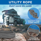 TECEUM Cotton Rope 3/16” – 50 FT – Strong All-Purpose Braided Rope – Natural - Image 7