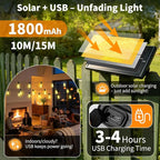Solar Lights Outdoor Waterproof: ST38 33FT 10M Shatterproof Bulbs Patio Lights - Image 4