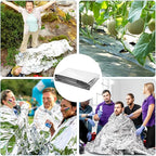 20 Pcs Emergency Mylar Thermal Blanket, High Reflectivity Survival Blanket - Image 7