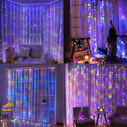 Dazzle Bright 300 LED Curtain String Lights, Christmas Fairy Lights - Image 4