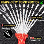 Paracord Rope 750 lb - 1000ft 5/32" Parachute Cord 4MM 12-Strand para Cord - - Image 3