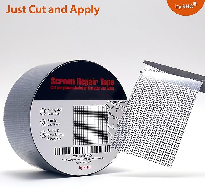 by.RHO Window Screen Repair Kit Tape - Image 7