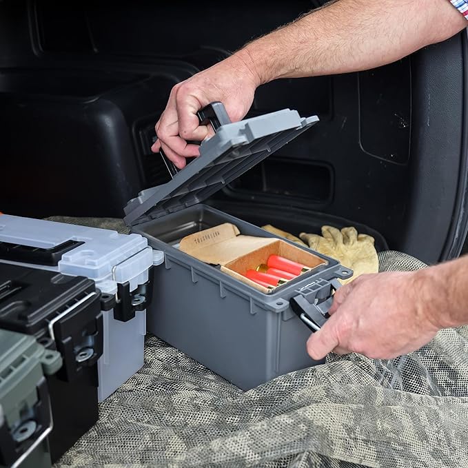 Sheffield 12628 Ammo Storage Box, Stackable .30 Cal Field Boxes, Water and Dust - Image 9