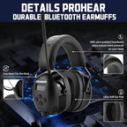 PROHEAR 033 2.0 Bluetooth Hearing Protection Headphones - Image 6