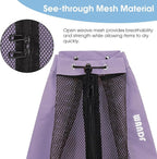 WANDF Swim Bag Mesh Drawstring Backpack Beach Backpack - Image 5