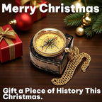 Handmade Brass Antique Compass - Image 2