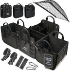 XL Modular Trunk Organizer System – 4 Section Extra Large Car Cargo Organizer by DURABLEZ