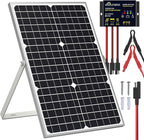 SOLPERK Solar Panel Kit 30W 12V, Waterproof Solar Battery Trickle Charger by SOLPERK-WeNeverStop