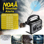 59200mWh Emergency Radio - 16000mAh Portable Solar Hand Crank NOAA/AM/FM - Image 3