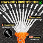 Reflective Paracord Rope 750 lb - 1000ft 5/32" Parachute Cord 4MM 12-Strand - Image 3