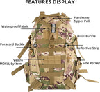 aiGear Tactical Backpack for Men, 25L Military Backpack, 3-Day Bug Out Bag for - Image 2