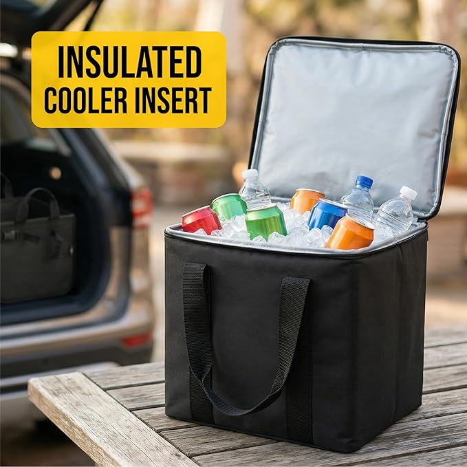 Insulated Trunk Cooler Bag – Thermal Grocery Carrier, Leak-Resistant Food - Image 3
