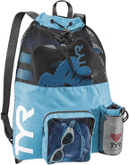 TYR Big Mesh Mummy Backpack for Swim, Gym and Workout Gear, 40-Liter Capacity - Image 2