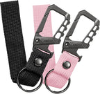 Metal heavy duty key chain carabiner clip bottle opener wrist lanyard ring car by Unknown