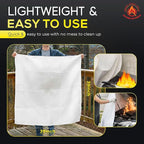 Emergency Fire Blanket For Home And Kitchen, Safe Touch Silicone Coated - Image 8