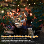 Bosceos 50FT Outdoor G40 LED Globe String Lights Dimmable Waterproof - Image 6