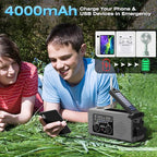 NITIGO Emergency Radio 4000mAh Solar Hand Crank AM/FM/NOAA Portable Weather - Image 5