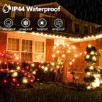 OZS Connectable Red and White Christmas String Lights, Plug in Tree Lights - Image 5