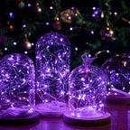 12-Pack LED Fairy Lights 7 Feet Battery Powered Waterproof Silver Wire 20 Slim - Image 2