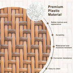 M METERXITY 1-Pack Wicker Repair Kit, 8mm x 33ft/10m Plastic Flat Rattan - Image 2