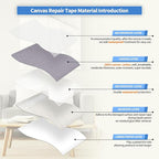 KING MOUNTAIN Canvas Repair Tape, Outdoor Gear Patch, 4×63 Inches, Waterproof - Image 3