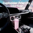 24 oz Insulated Water Bottle for Women: Meoky Stainless Steel Metal Water Bottle - Image 6