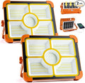 2-Pack Solar Rechargeable Work Light, 12000LM Portable Work Light by IlluminateYourWorld