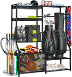 Large Sports Organizer for Garage, Ball Storage Rack Garage Sports Equipment by HOME