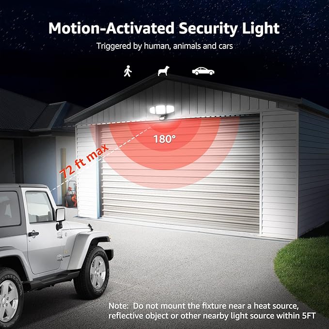 Lepro LED Security Lights, Outdoor Motion Sensor Light, Flood Lights - Image 3