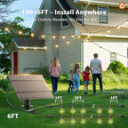 addlon 100FT Solar String Lights Outdoor - Image 8