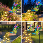 Solar Watering Can with Lights, Waterproof Solar Lantern with Butterfly - Image 5