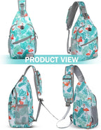 ZOMAKE Sling Bag, Small Crossbody Sling Backpack, Water Resistant Shoulder - Image 6