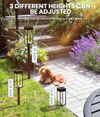 NEWMESSI 8 Pack Bright Solar Pathway Lights Outdoor, IP65 Waterproof Auto - Image 6